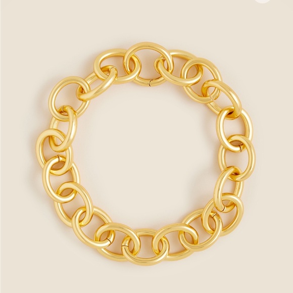 J. Crew Rounded Chainlink Necklace - Picture 1 of 4